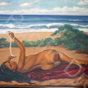 Nude on Sandy Beach, Ralph Burke Tyree