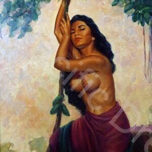 Nude with Purple Sarong, Ralph Burke Tyree