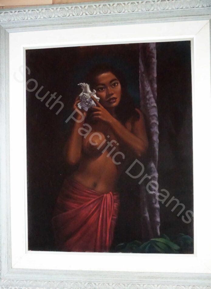 Wahine with Conch Shell, Ralph Burke Tyree - Image 3